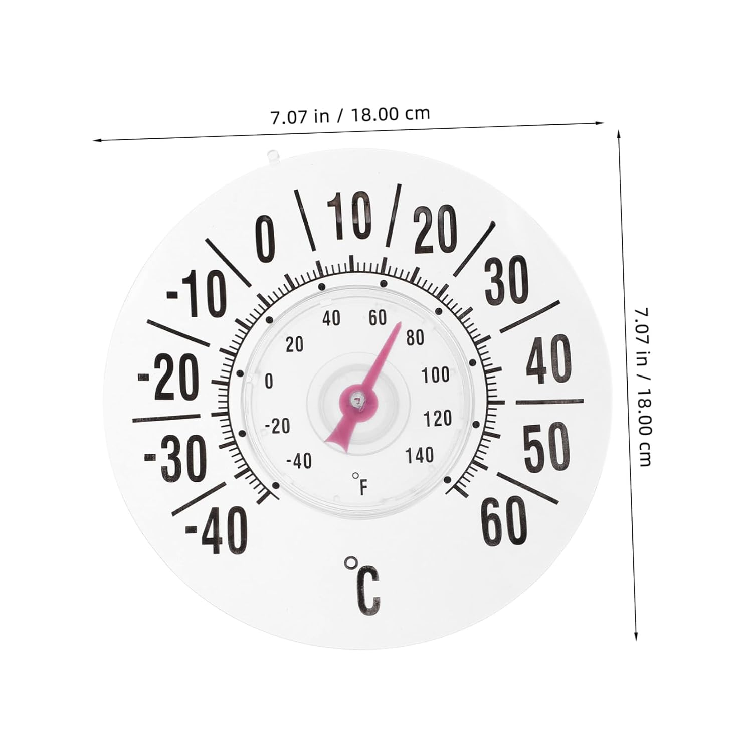 Accurate Analog Window Thermometer with Strong Suction Cup Indoor Outdoor Temperature Gauge for Nursery Greenhouse Home Precise Professional Patio Thermometer for Reliable image number 4