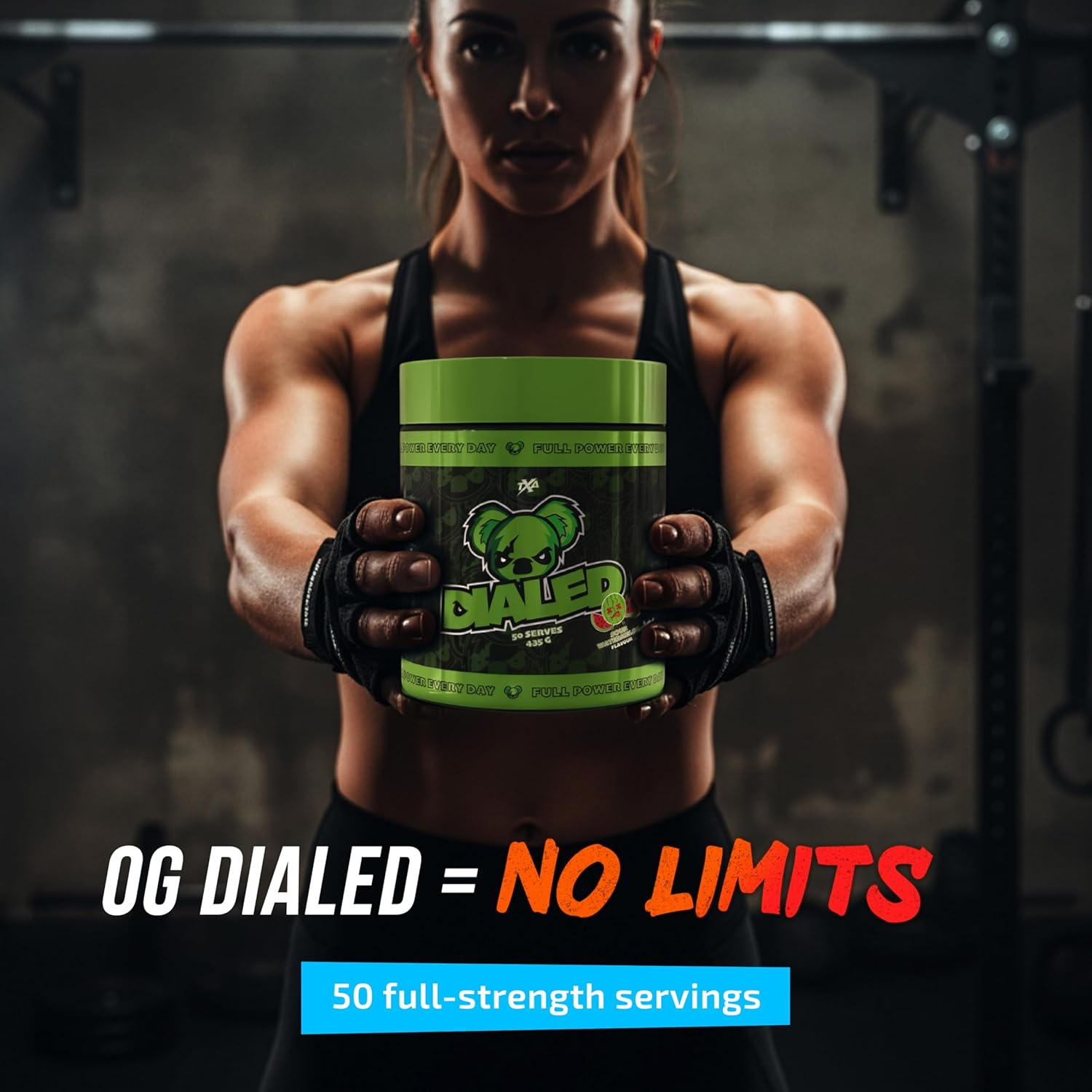 The X Athletics OG Dialed Pre Workout, Sour Watermelon, 50 Serves image number 1