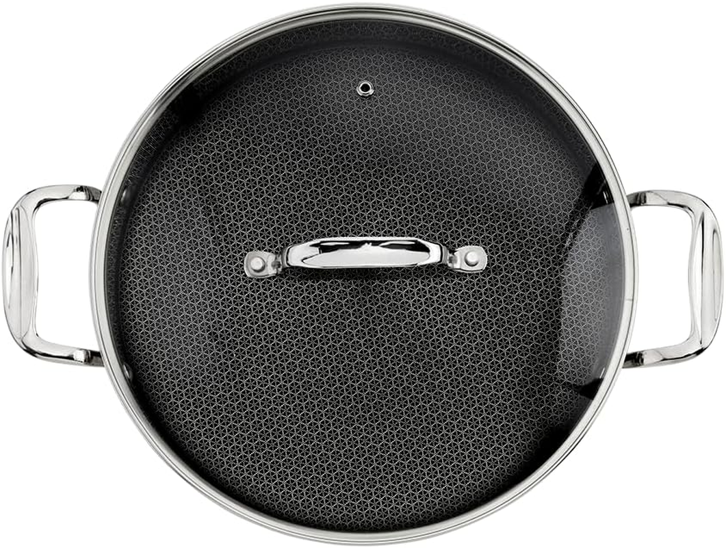 Stanley Rogers Matrix Chef&rsquo;S Pan 28Cm with Tempered Glass Lid &ndash; Tri-Ply Stainless Steel Non-Stick Cookware for Induction and Oven Cooking &ndash; Versatile Kitchen Pan for Frying, Saut&eacute;ing image number 4