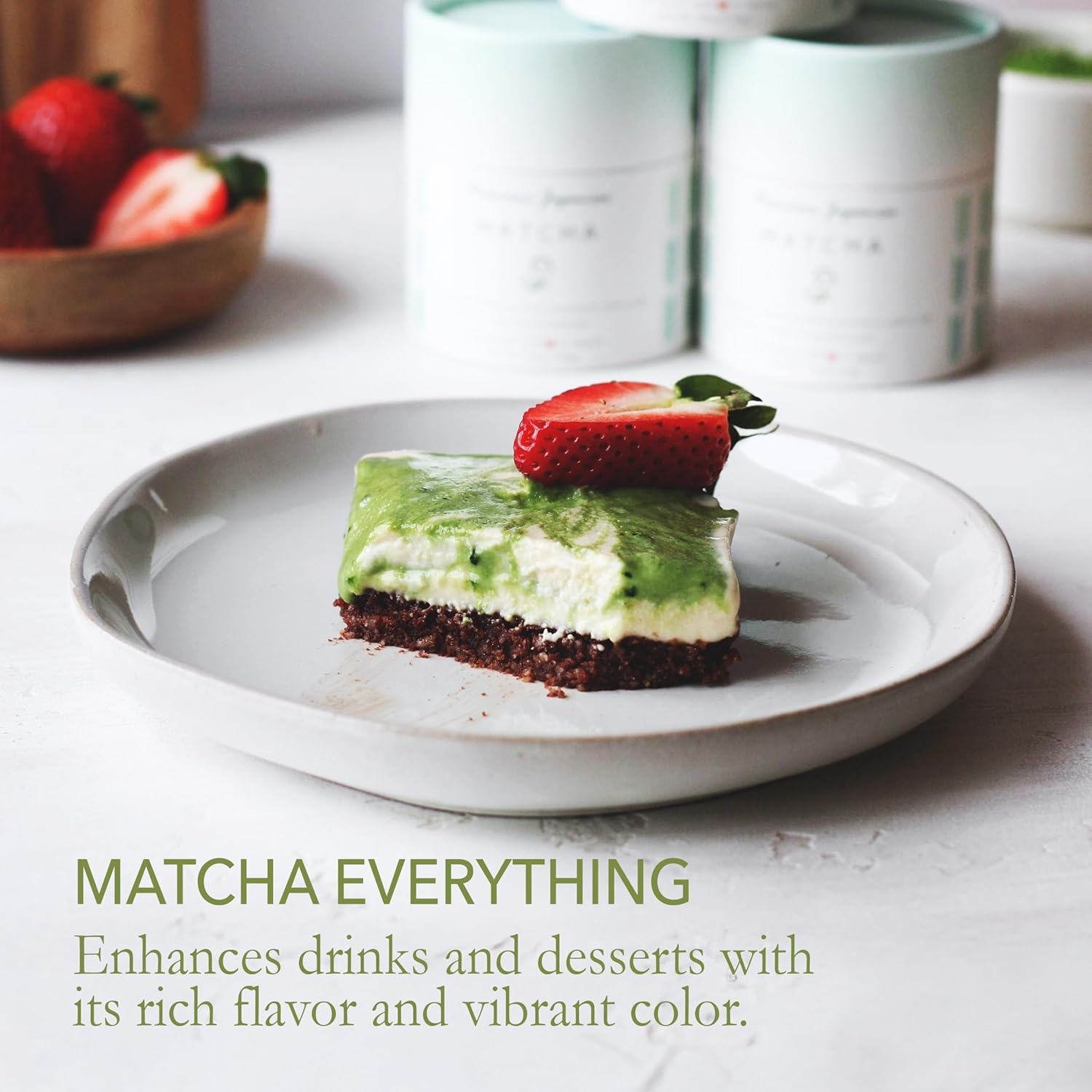 Matcha Green Tea Powder - 100% Natural Authentic Japanese Powdered Green Tea - Single Origin Tea - Premium Grade - 1.8 Oz, 50 G - Vegan, Non-Gmo, Sugar-Free, and Gluten-Free image number 5