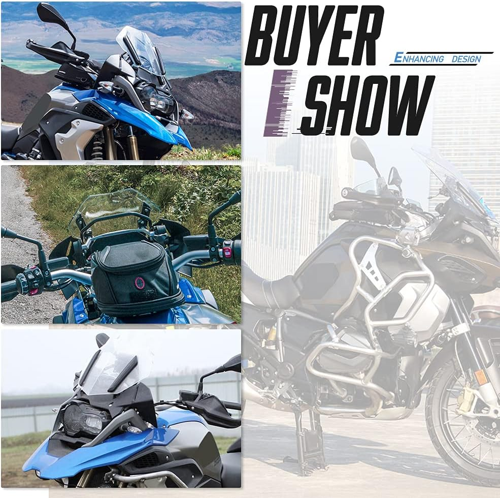 Motorcycle Windscreen Windshield Trim Pressure Strip inside Outer Bracket Holder Support Kits for BMW R1200GS LC/ADV (2013-2019) R1250GS/ADV(2019-2021) Motorbike Parts