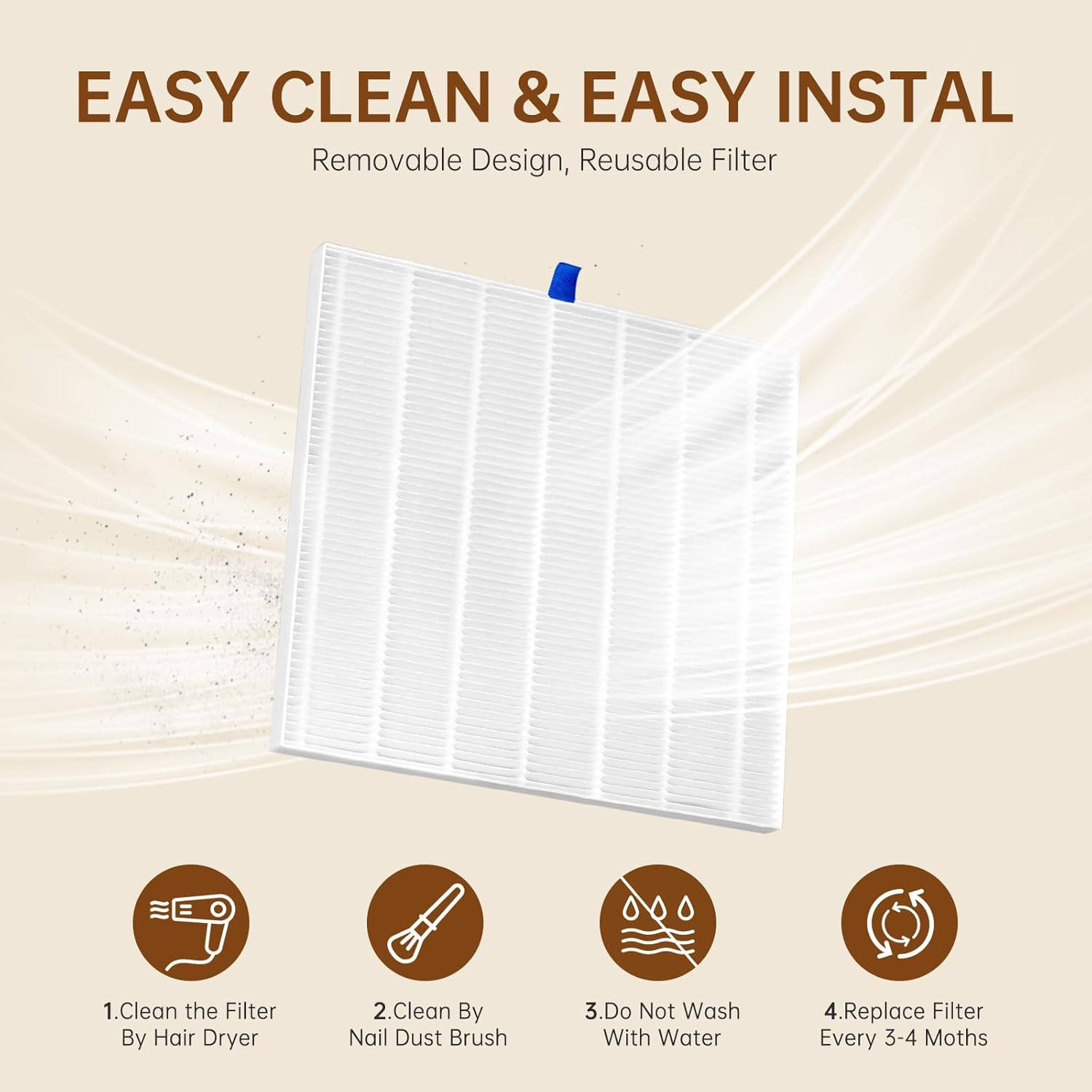 Rechargeable Nail Dust Collector Powerful 650PA 56W Nail Extractor Vacuum Suction Brushless Turbo Vent Fan Hand Pillow 30Pcs Cotton Filter AB White Diamond image number 1