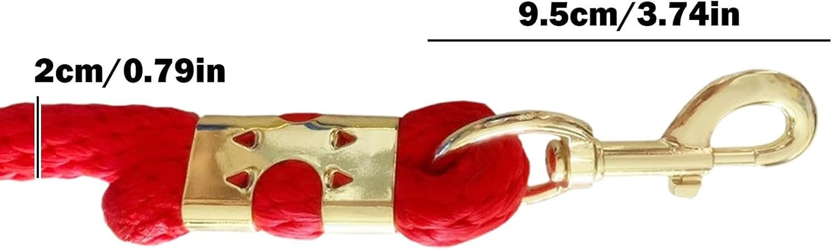 Gihioue Horse Lead Rope, 6.5Ft Long Cable with Push Button - Training Lead, Long Rope, Pet Accessories, Dog Lead image number 6