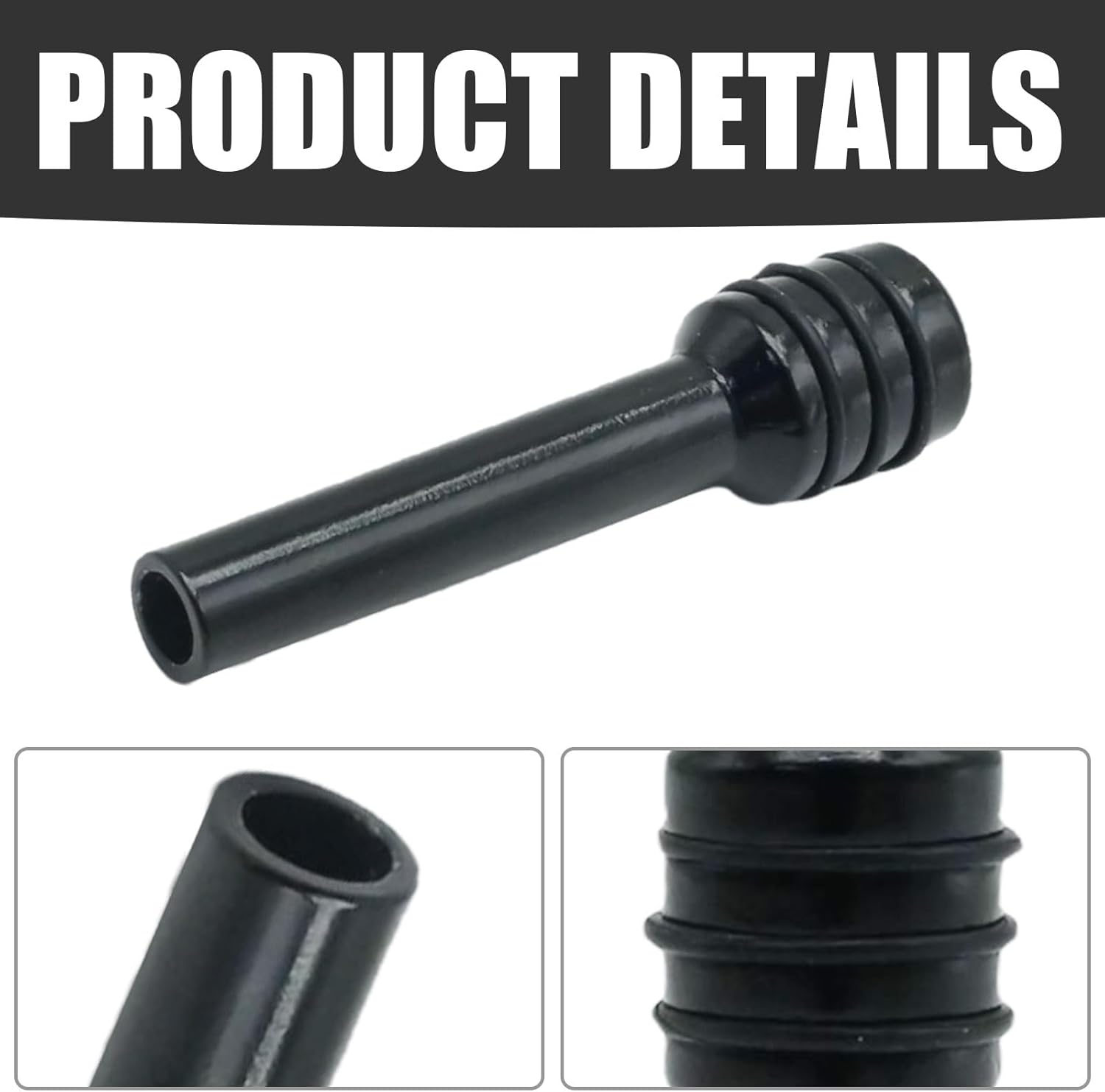 Laffoonparts 4 Pcs Car Door Lock Knobs Universal Aluminum Alloy Inner Door Lock Pull Pins for Most Cars Trucks Black image number 2