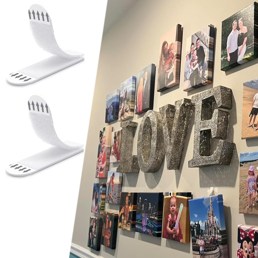 Picture Hanging Strips 36 Pairs, Adhesive Strips for Picture Poster Supplement Strips, Removable Double Sided Adhesive Damage-Free Picture Hanging Strip image number 5