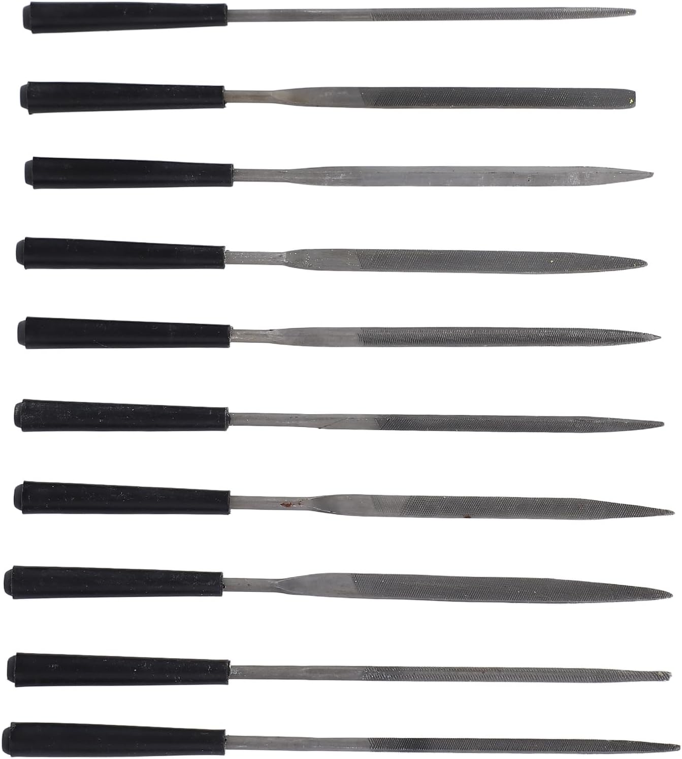 Guitar File Kit Metal Multi Purpose Set of 10 Fret Needle Luthier Musician Repair Tool Ideal for Guitar Parts image number 1