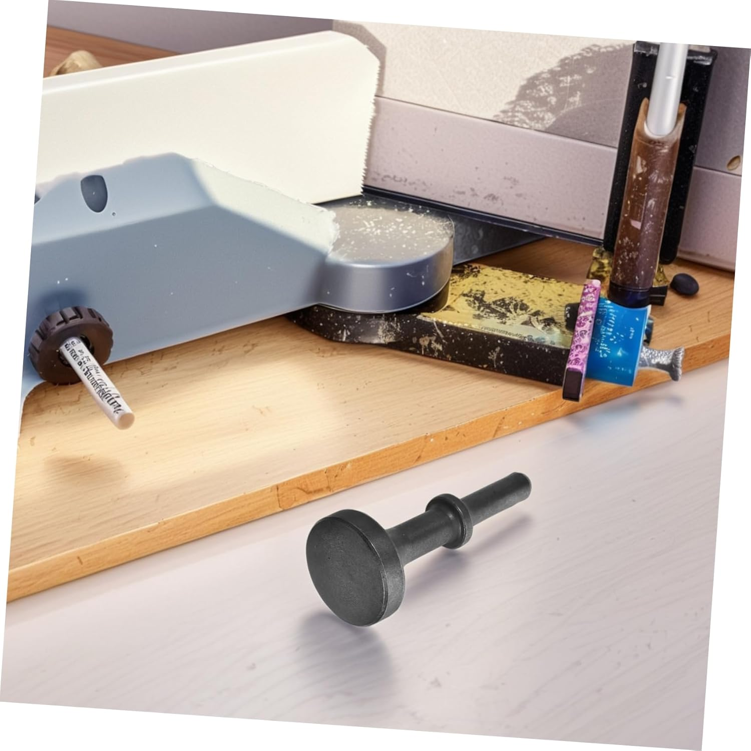 OSOLADY Air Hammer Pneumatic Chisel Bits Industrial Air Chisel Hammer Bits with Curved Surface Head for Automotive and Tire Repair Smoothing Tool image number 2