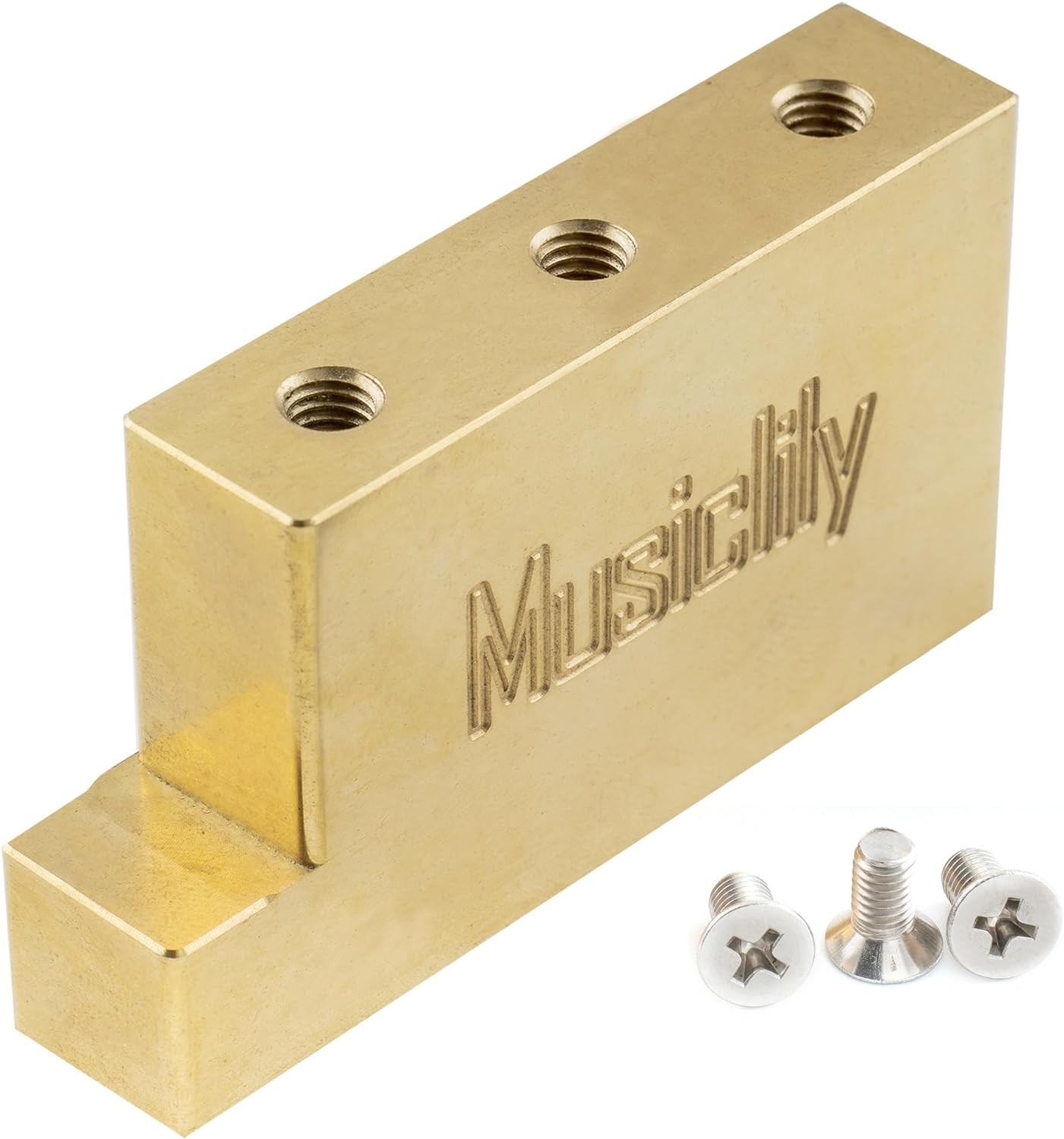 Musiclily Ultra 37Mm Full Solid Brass L Shape Tremolo Block for Electric Guitar Floyd Rose Locking Tremolos Bridge