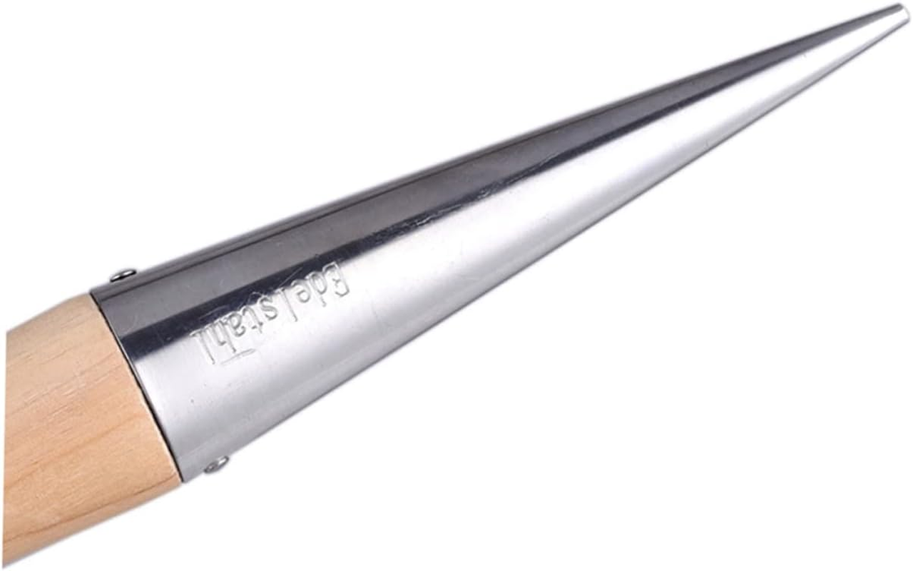 Gardening Hole Puncher Metal Dibber Wood Color for Fertilization and Seedling Planting Portable Transplanting Tool Suitable for Outdoor Garden Planting image number 1