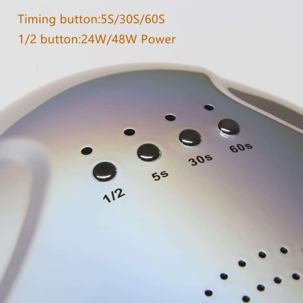 Nail Dryer Nail Lamp Nail Dryer Gel Nail Polish Uv Led Light with 4 Timers Professional Detachable Tray Nail Art Tools Accessories Nail Lamp image number 4