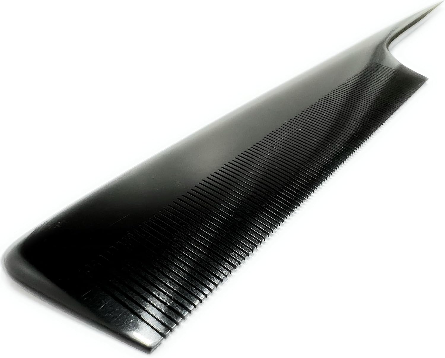 Hercules S&auml;gemann Fine Comb 188 Handle Comb Natural Rubber Professional Comb with Very Fine Teeth Approx. 20.5 Cm (188) image number 1