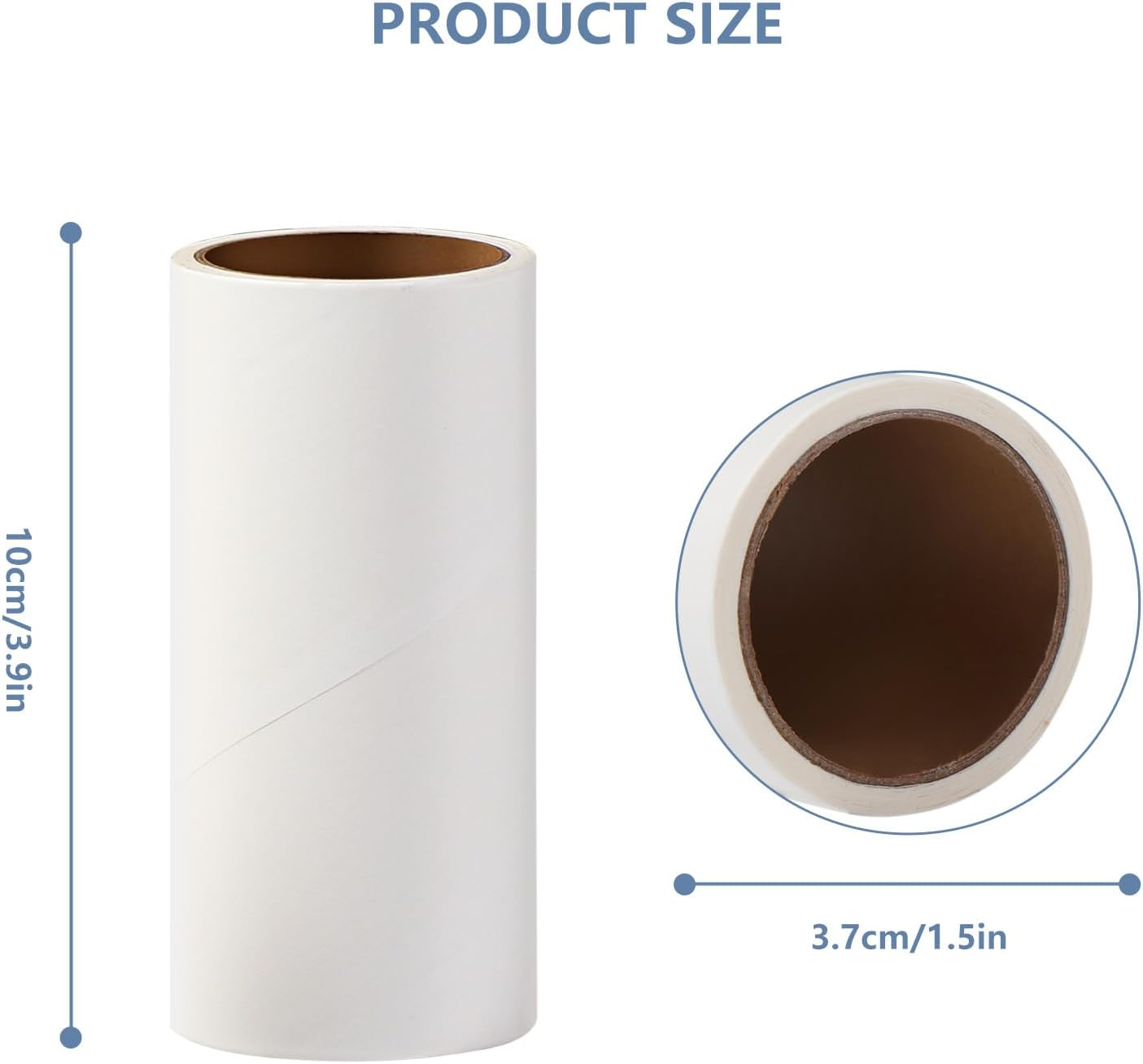 Vinabo Lint Refills, 6 Rolls of 60 Sheets Each, Total 360 Sheets, Extra Sticky Pet Hair Replacement Rollers for Clothes, Beds, Carpets, Pet Hair of Cats/Dogs