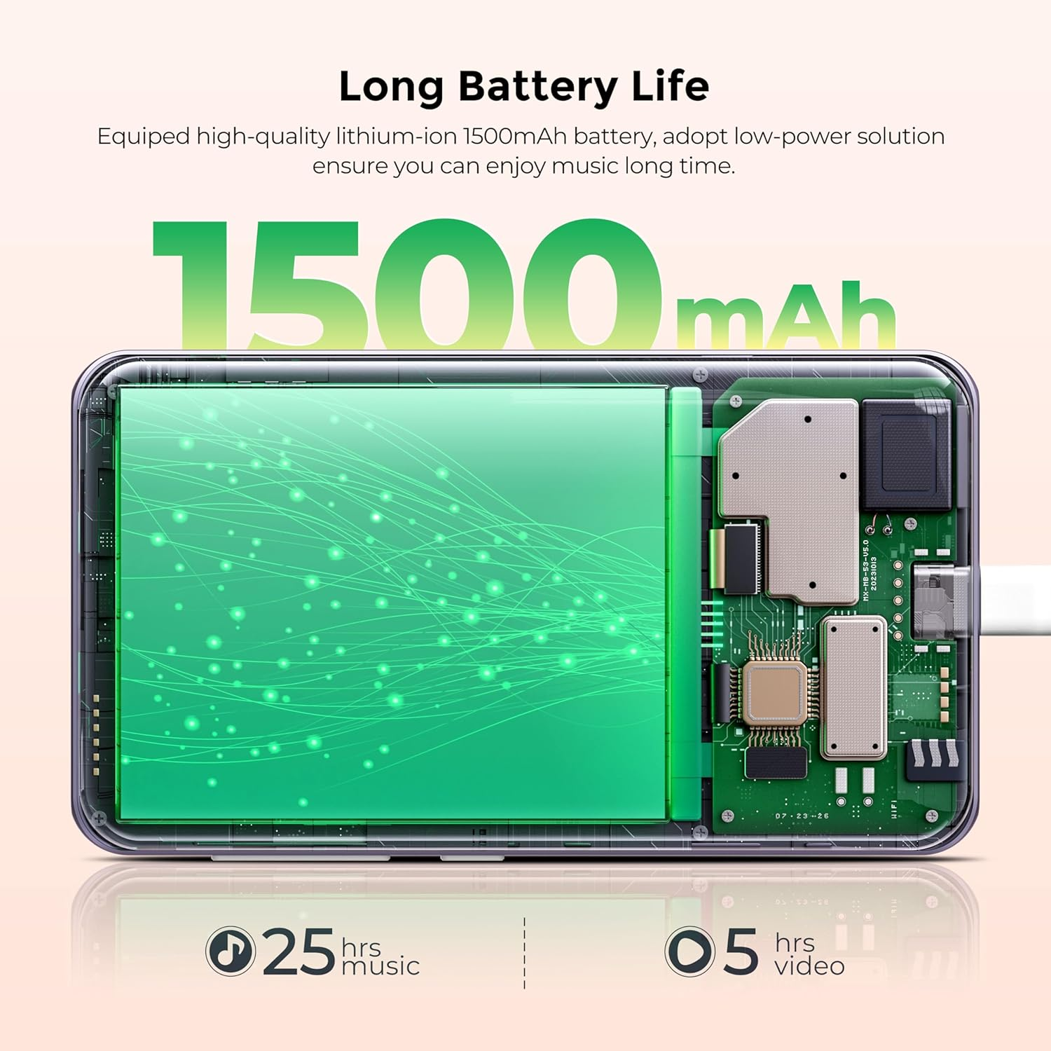 160GB MP3 Player with Bluetooth and Wifi, Innioasis Music Player with Spotify,Pandora,Amazon Music,4" Touch Screen Android MP4 MP3 Player for Kids with Libby,Audible,Spotify Kids(Purple) - Purple image number 3