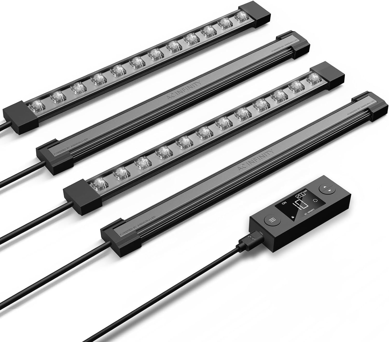 AC Infinity IONBEAM S11, Full Spectrum LED Grow Light Bars 11&rdquo;, Deeper Penetration Samsung LM301H EVO Diodes and Digital Dimming Timer Controller, for Veg Bloom Indoor Plants, Grow Tents, Greenhouses image number 5