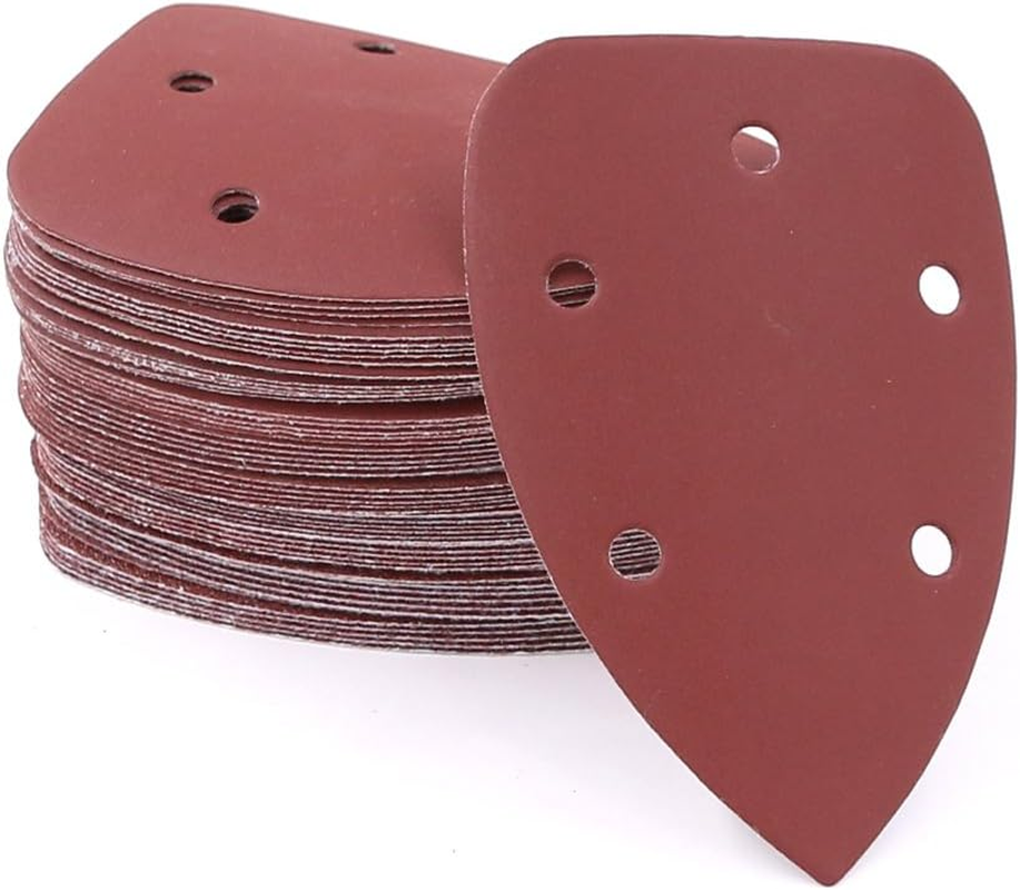 60Pcs Mouse Detail Sander Sandpaper Sanding Paper Assorted 40/60/ 80/100/ 120/180/ 240/320/ 400/800 Grits Mouse Sanding Pads Hook and Loop