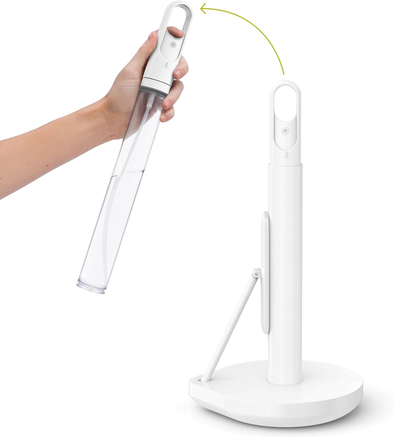 Simplehuman Paper Towel Holder with Spray Bottle - All in One Cleaning Tool