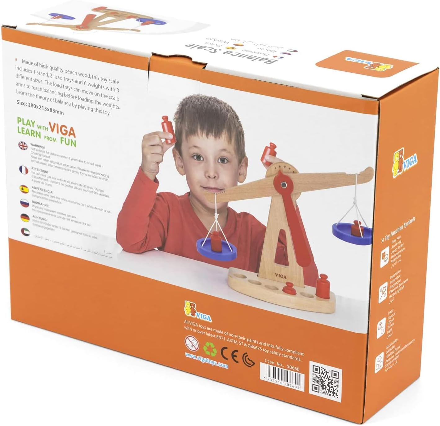 Viga Balance Scale Educational Toy image number 4