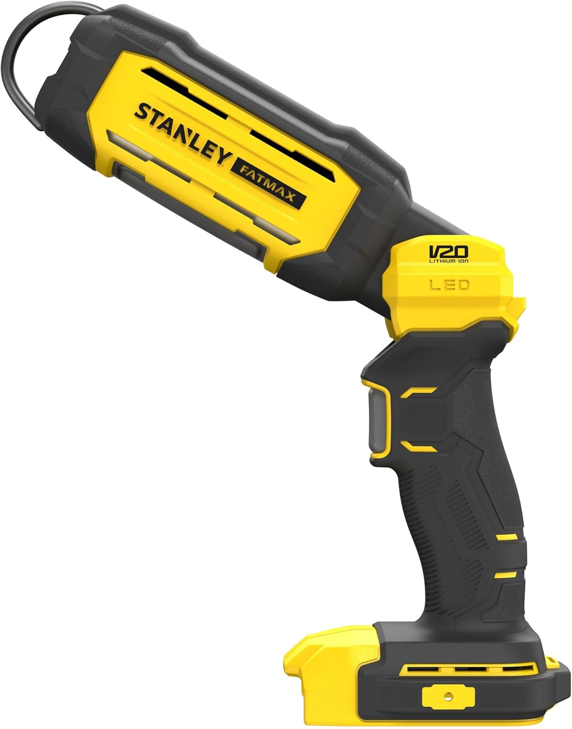 STANLEY FATMAX V20 | 18V Pivot Light - LED 350-700 Lumens, 0-140&deg; Pivoting Head, 360&deg; Rotating Hanging Hook Allows Hanging in Multiple Orientations, Light Only image number 4