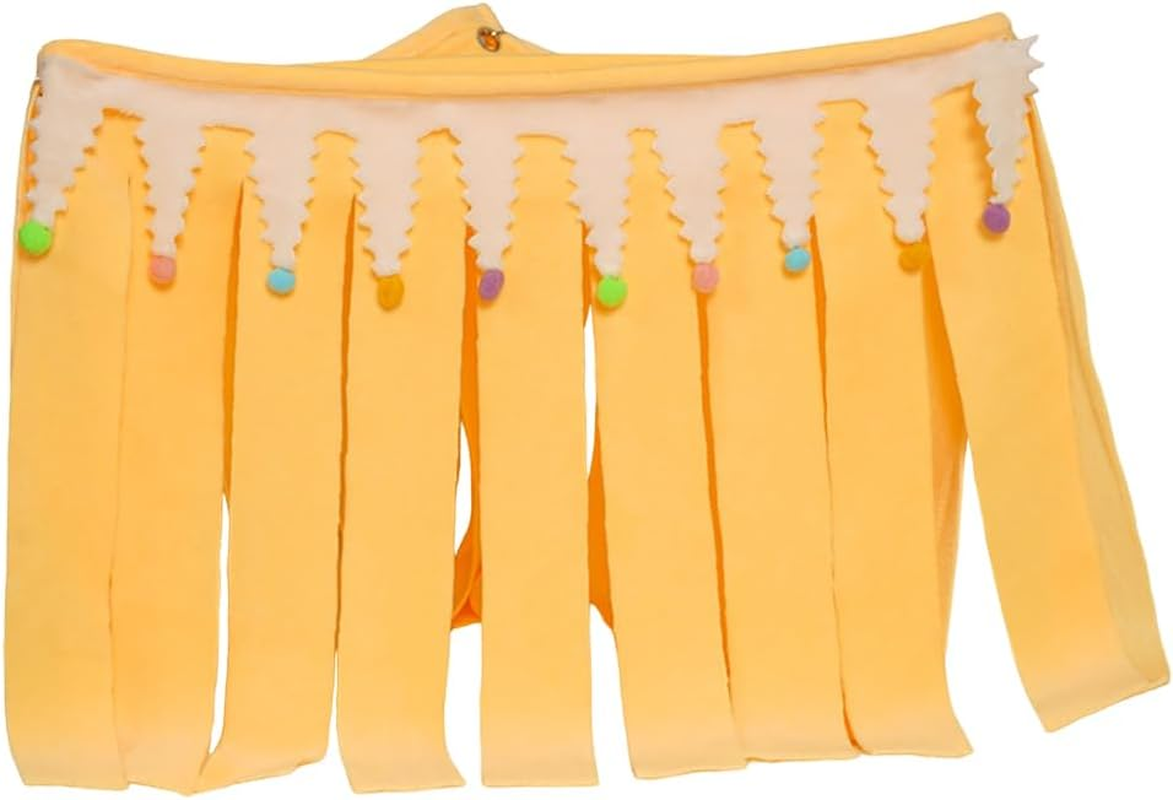 AIMALL Triangle Tassel Pet Hammock - Cozy Hanging Shelter for Hamsters, Rabbits, and Guinea Pigs, Yellow, Available in Sizes 9"X11.8" and 9"X15.7"