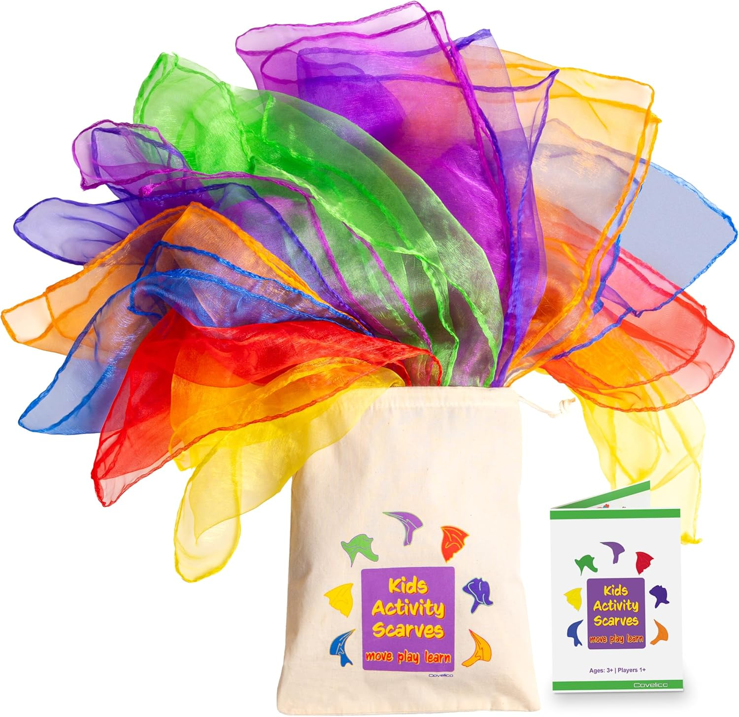 Play Scarves for Kids, Juggling Scarves and Dancing Scarves for Toddlers and Kids. image number 2