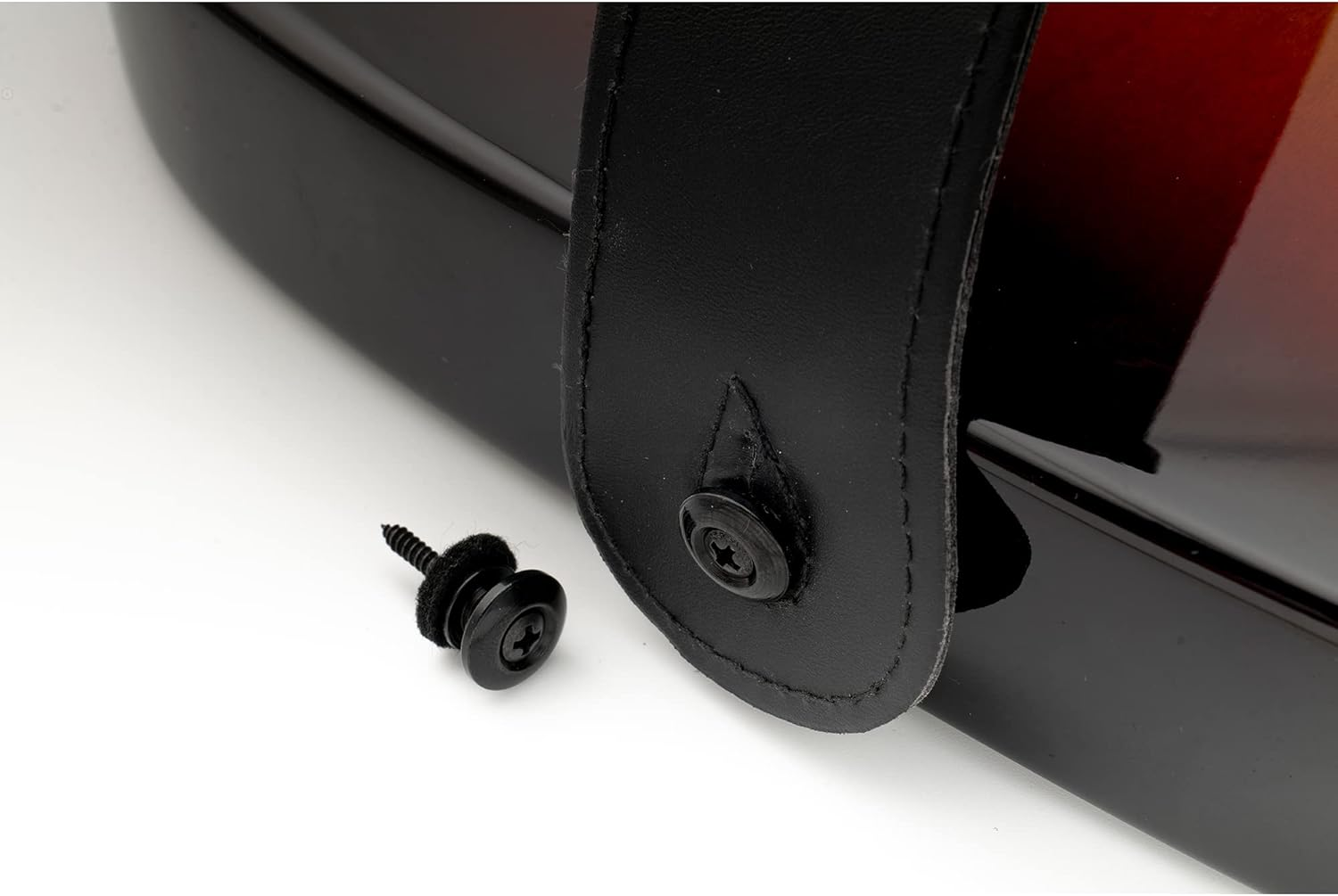 Musiclily Pro 14Mm Steel G-Type Strap Button End Pins for Acoustic Electric Guitar Bass, Black (Set of 2) image number 5