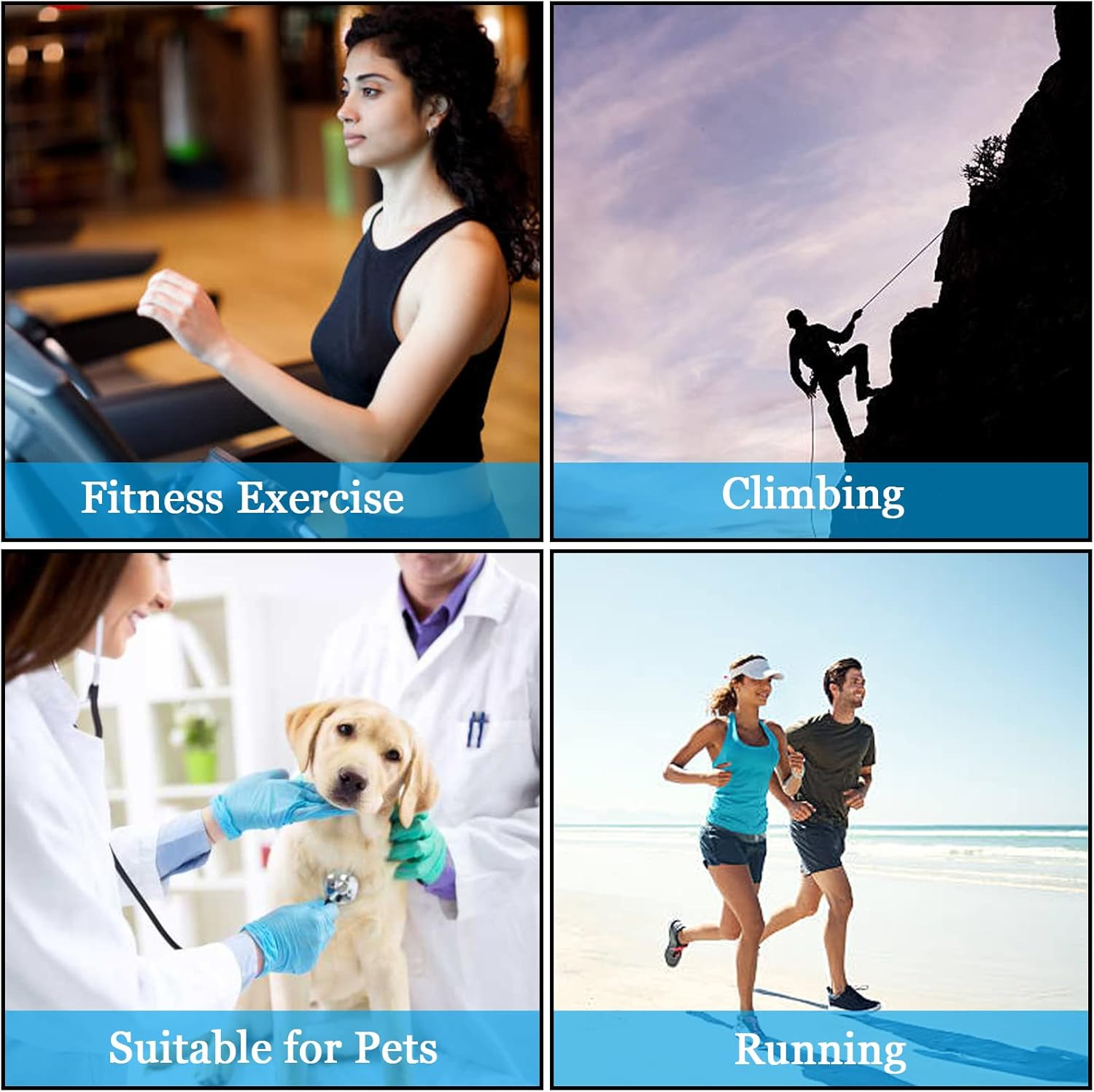 6 Rolls Cohesive Bandage, Self Adhesive Bandage Tape 10Cm X 4.5M Vet Wrap for Horses, Self Adherent Vet Wrap & Pet Wrap, Dog Bandages, Football Sock Wrap & Shin Guard Tape for Wrist & Ankle (Blue) image number 6