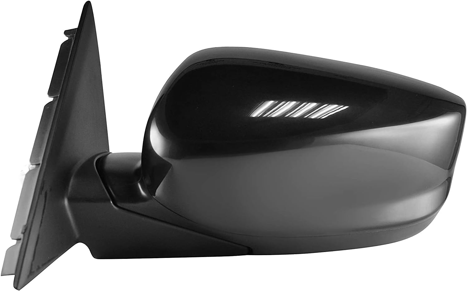 Driver Side Side View Mirror - Unpainted, Heated, Power Operated, Manual Folding, Side View Mirror for (2008,2009,2010,2011,2012) Honda Accord - Parts Link #: HO1320231 image number 1