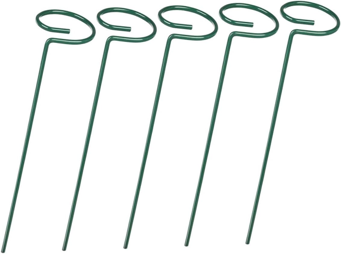 Parliky 2Sets Gardening Plant Stakes Flower Supports Stakes for Climbing Vines 5Pcs*2 image number 2