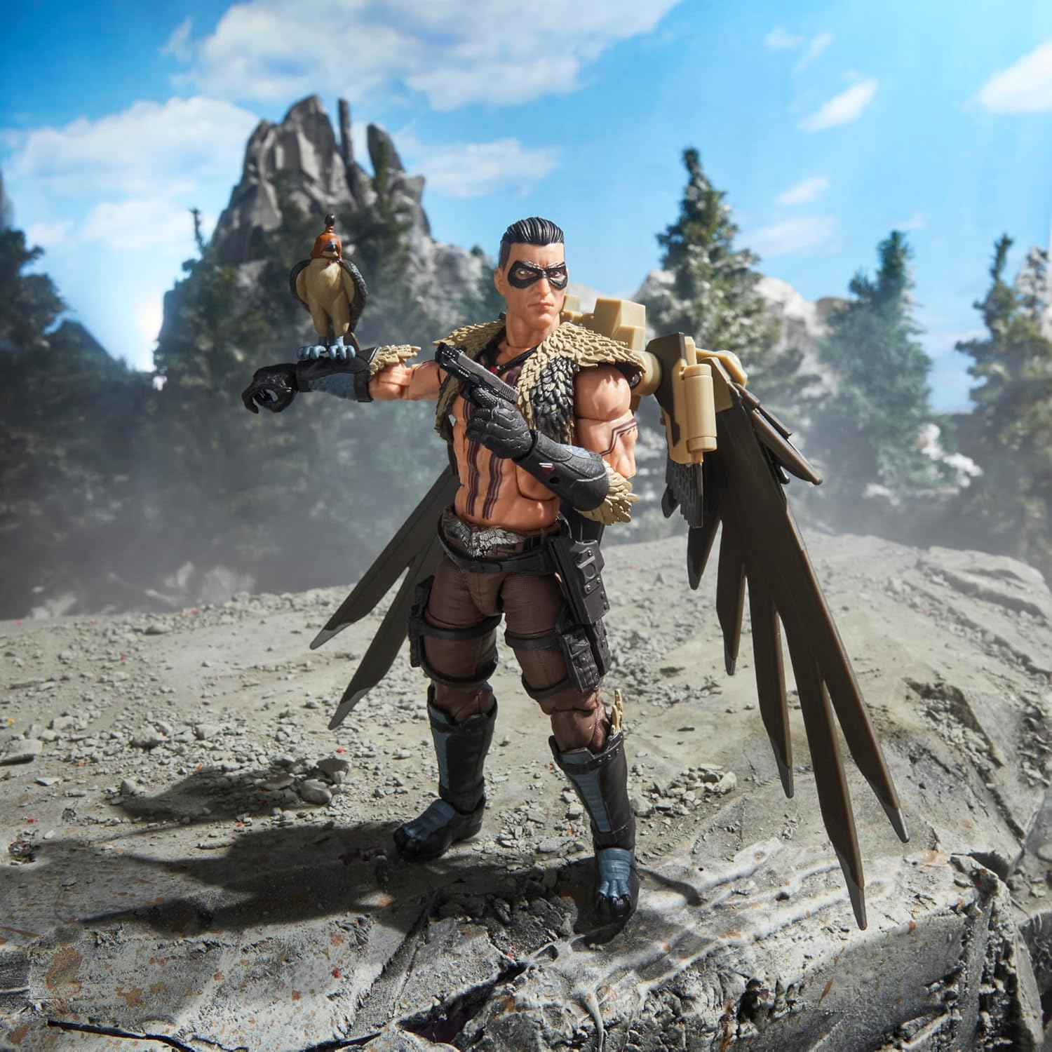 G.I. Joe Classified Series #139, CHIP Raptor Talon & General Ledger, Collectible 6 Inch Action Figure & Pet with 7 Accessories; Articulated Wings image number 4