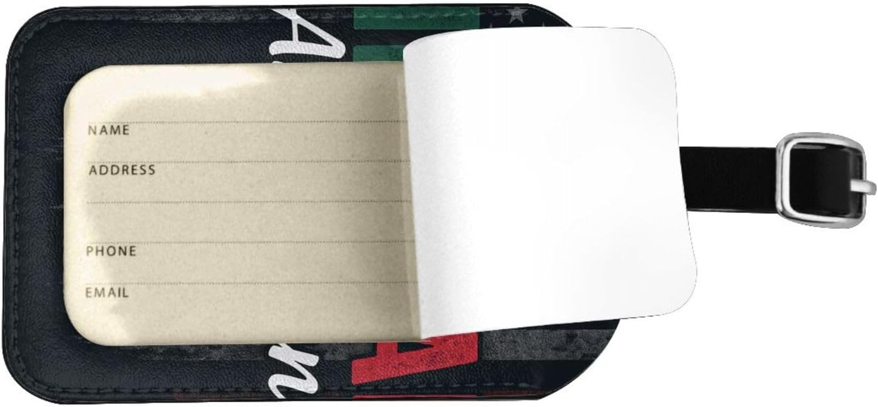 Proud Mexican Print Elegant Tag Stylish Tag Luggage Tag 4.3 X 2.76 Inch for Suitcases Travel Bags image number 5