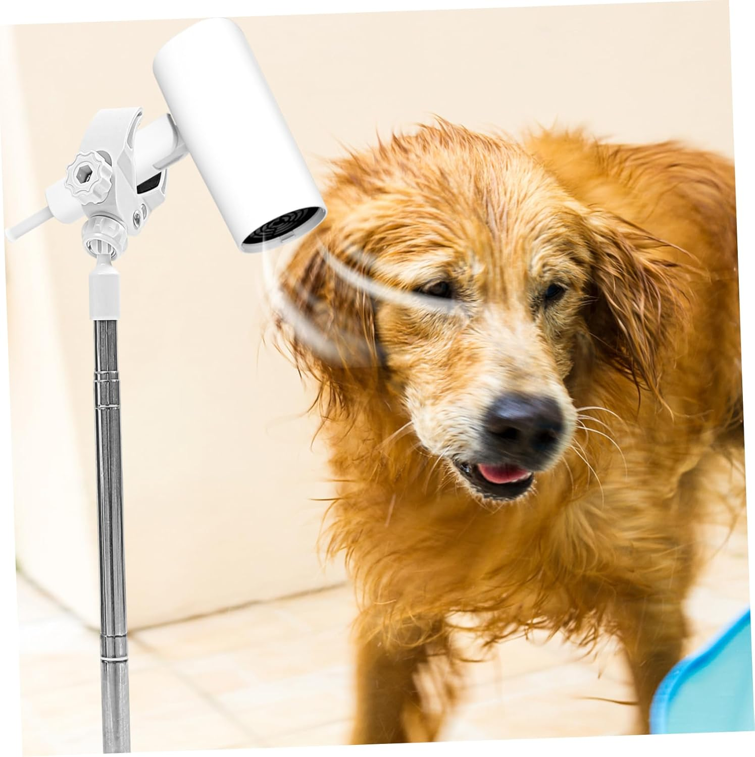 Outanaya Adjustable PET Hair Dryer Stand Rotatable Blow Dryer Holder for Dog Grooming Extendable Floor Support for Easy Drying image number 1