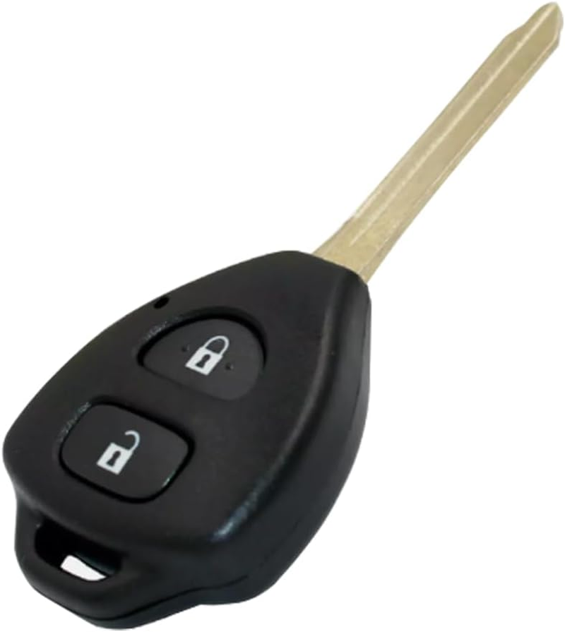 2 Button Remote Key Fob Shell Case Replacement Cover Make for Toyota Hiace Hilux Rav4 Corolla Yaris image number 4