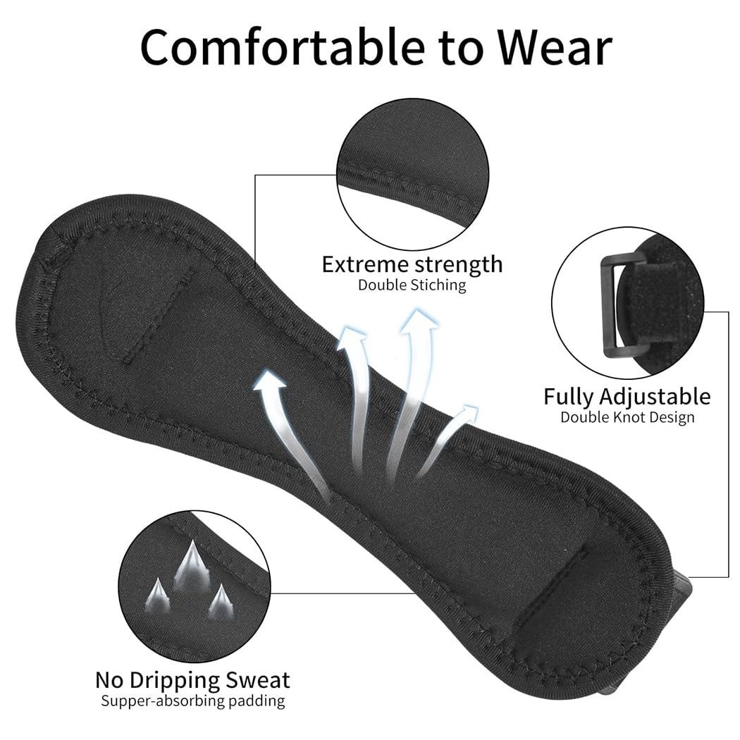 Idopick Patellar Tendon Support Strap 2 Pack,Knee Support and Pain Relief for Knee Pain Relief,Patella Band for Basketball, Jumpers Knee, Tendonitis, Running, Hiking, Soccer image number 3