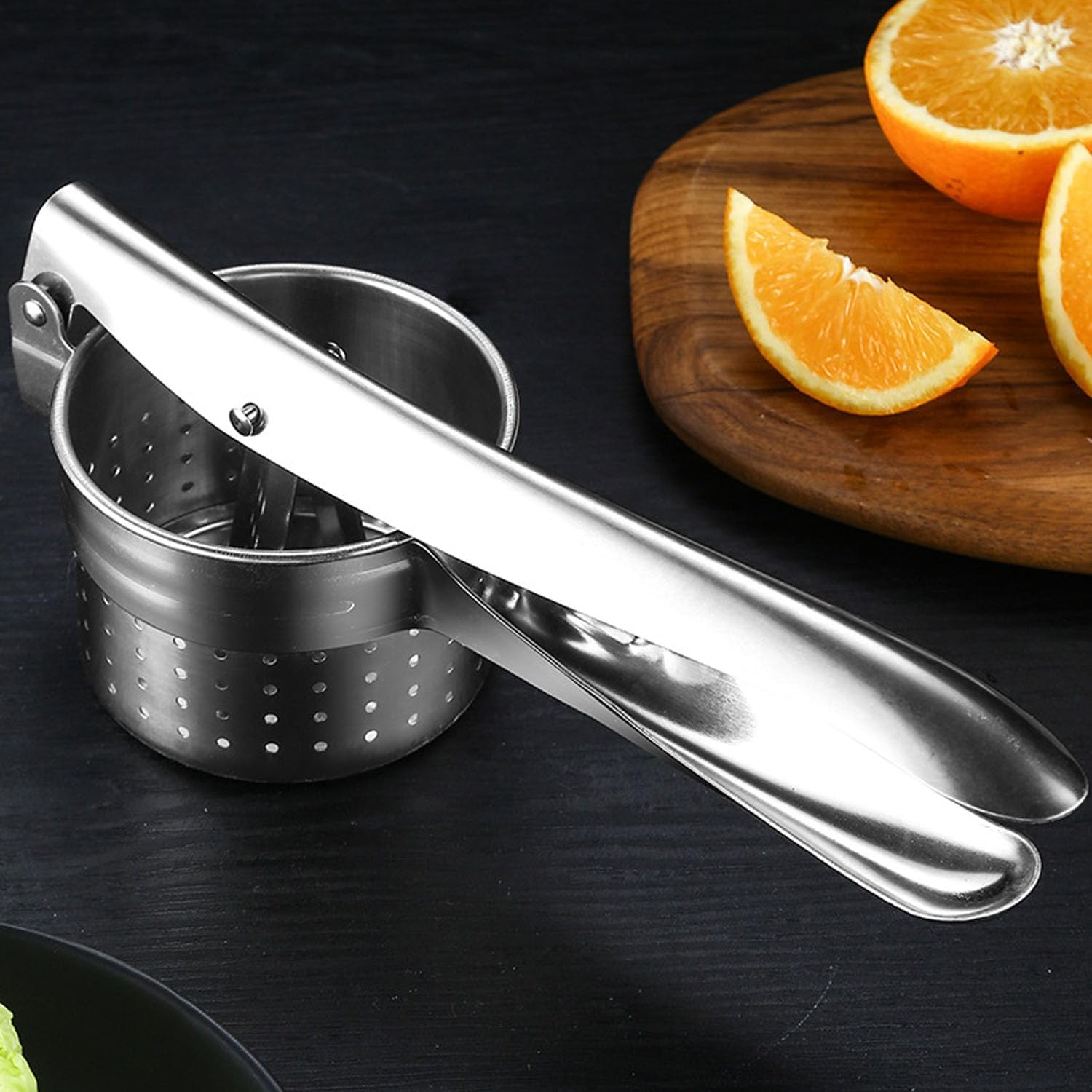 Stainless Steel Potato Ricer, for Mashed Potatoes Kitchen Tool Potato Press image number 1