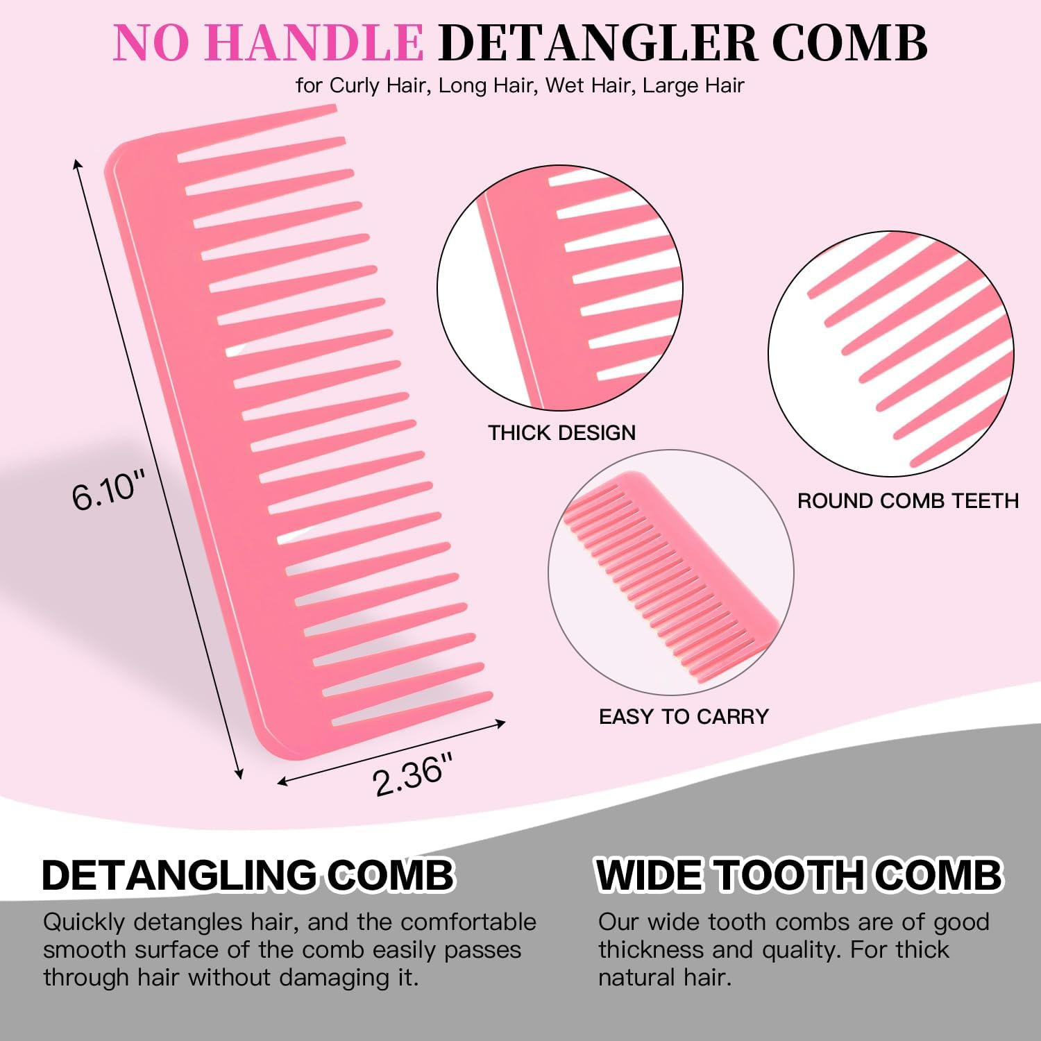 3D Bomb Curl Hair Brush 360&deg; round Styling Hair Brush Detangling Hairbrush Spherical Ball Brush Salon round Hair Curling Curler and Wide Tooth Comb for Curly/Long/Wet/Dry Hair image number 4