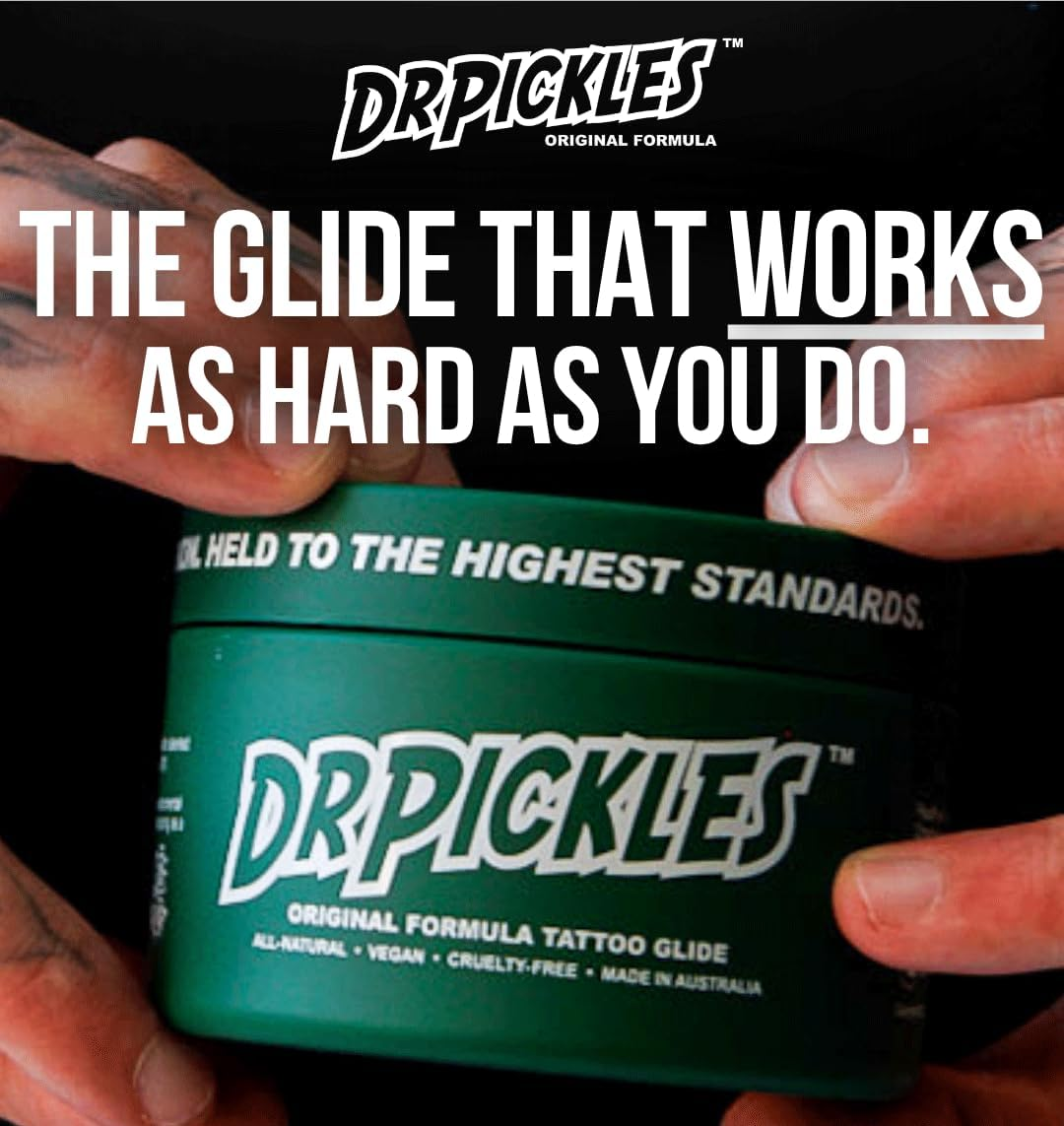 Dr Pickles Original Formula Tattoo Glide, Anti-Imflammatory, Skin Nourishing, Smooth Gliding - 5.3 Oz / 150G image number 3