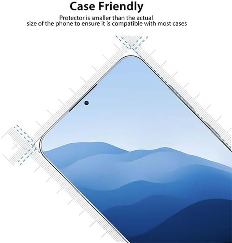 [3 Pack] ZUSLAB Sreen Protector for Galaxy S24 Flexible TPU Film Ultrasonic Sensitive Fingerprint Recognition & Case Friendly for Samsung (2024) image number 5