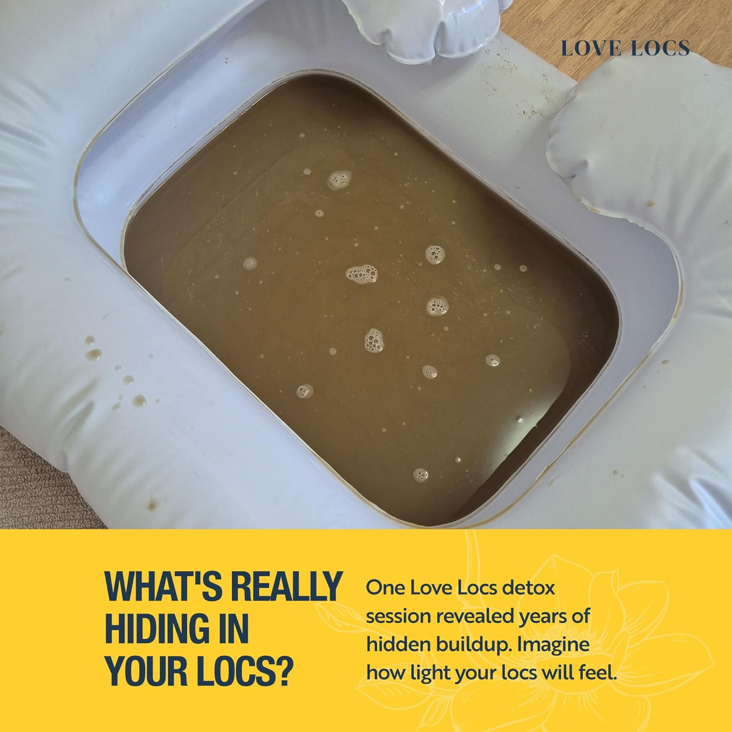 Love Locs Dreadlock Detox Powder with ACV | Deep Clean Loc Soak Wash | Scalp Cleanser for Build up | Cleansing and Clarifying | Natural | Residue-Free | Dreads Hair Products image number 6