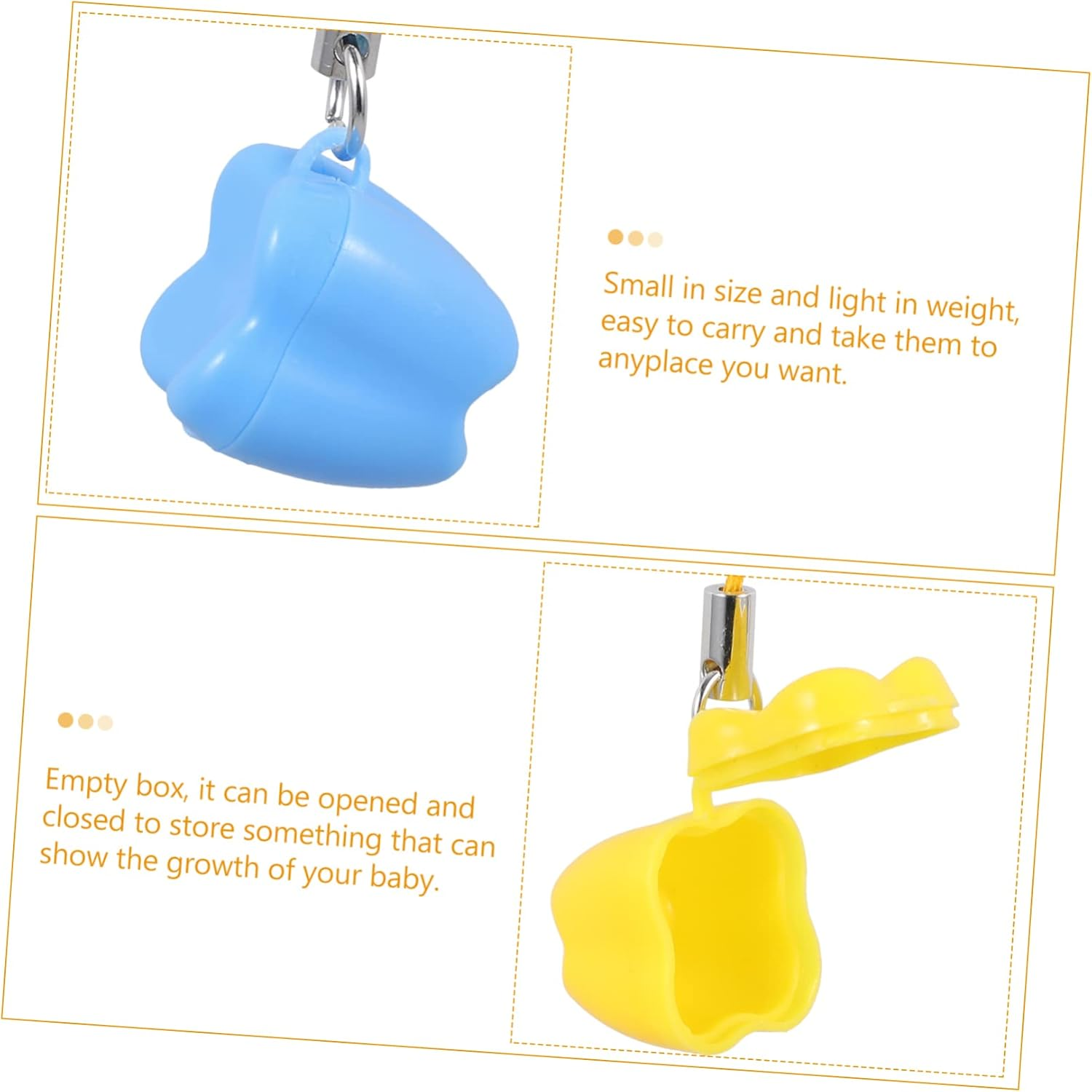 12Pcs Teeth Storage Box Keepsake Case Tooth Holders for Boys and Girls Keepsake Storing image number 5