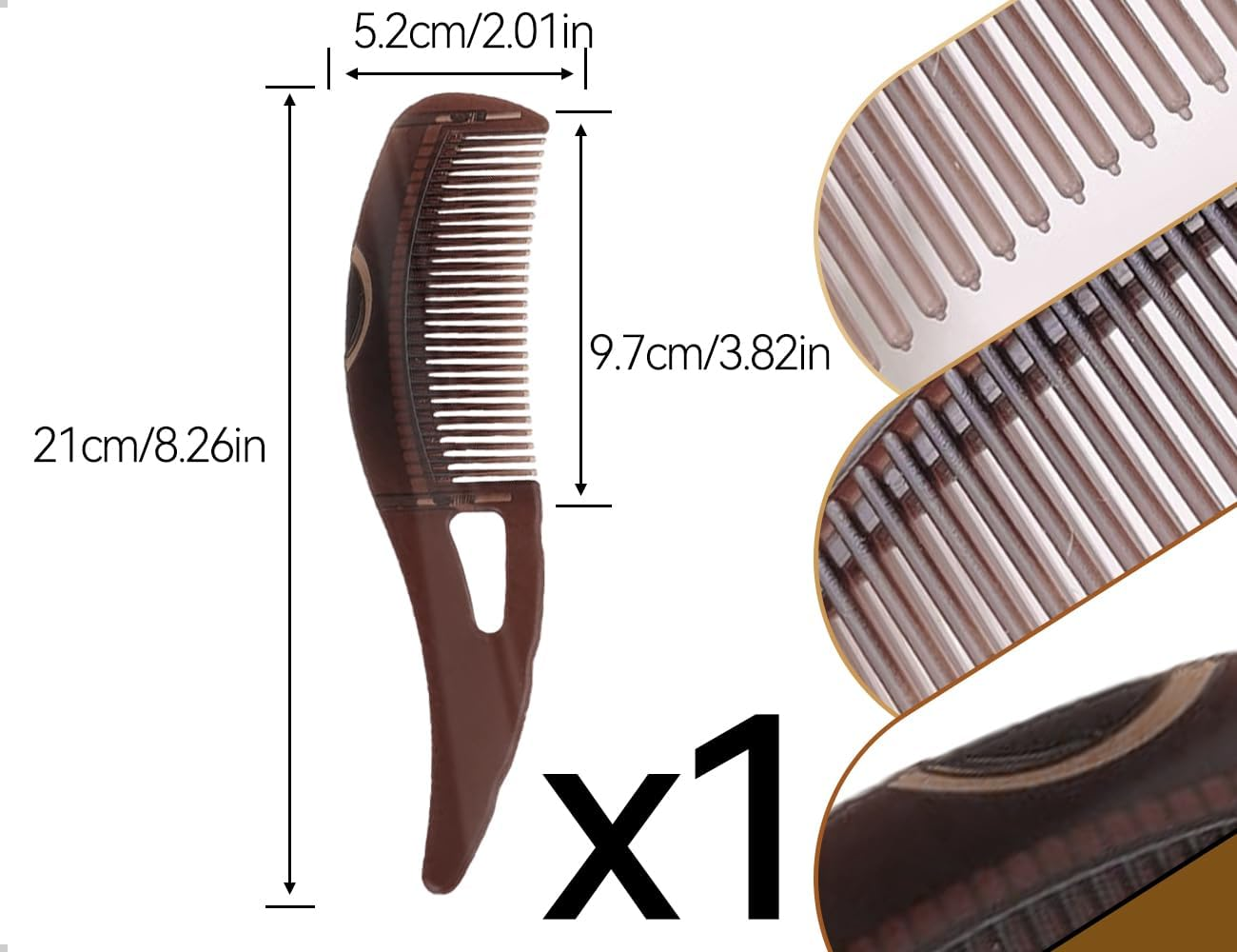 Emezddo Dandruff Comb, Scalp Comb, Easy Cleaning, Used for Women Men Scalp Massage/Refreshment and Dandruff/Dirt Removal, Everyday Supplies image number 3