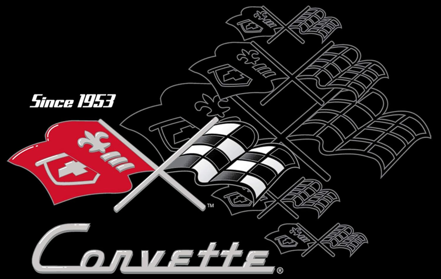 JH Design Men'S Chevy Corvette T-Shirt Collage image number 5