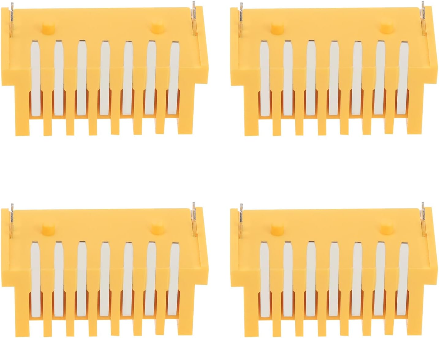 VGOL 4PCS 7Pin 90-Degree Lithium Ion Battery PCB Board Terminal Compatible with Makita BL1830/BL1850/BL1840/LXT400 18V Li-Ion Battery PCB Board Yellow image number 1