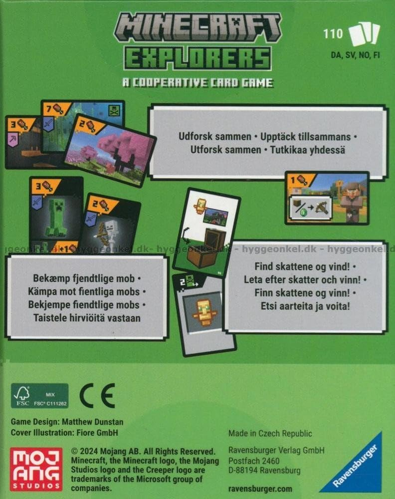 Ravensburger 10822587 Minecraft Explorers Card Game for 1-4 Players image number 1