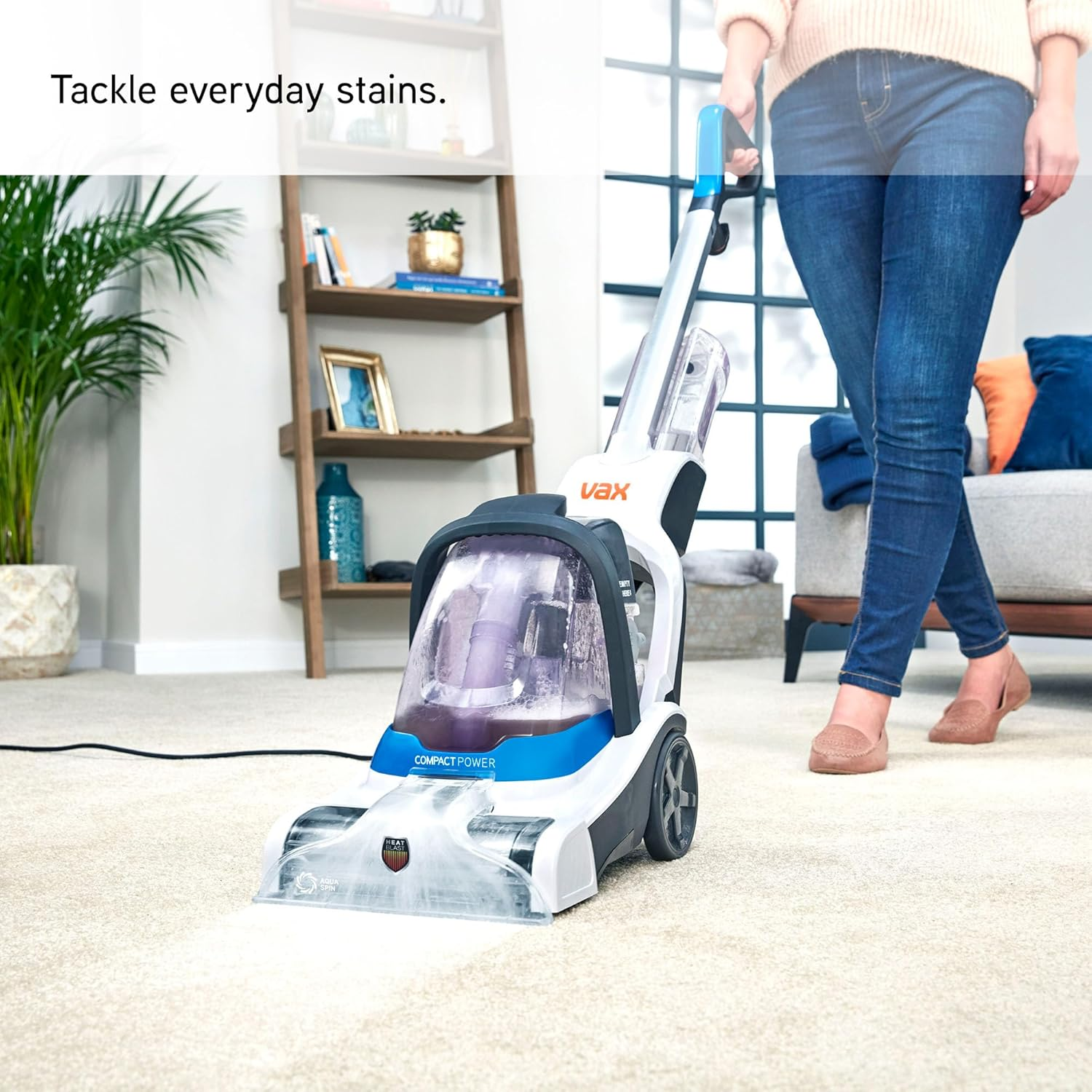 Vax Compact Power Carpet Washer image number 6