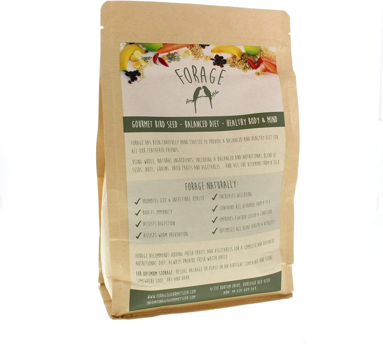 Forage Budgie 1Kg Bird Food Mix Millet Seed Fresh Australian Made image number 4