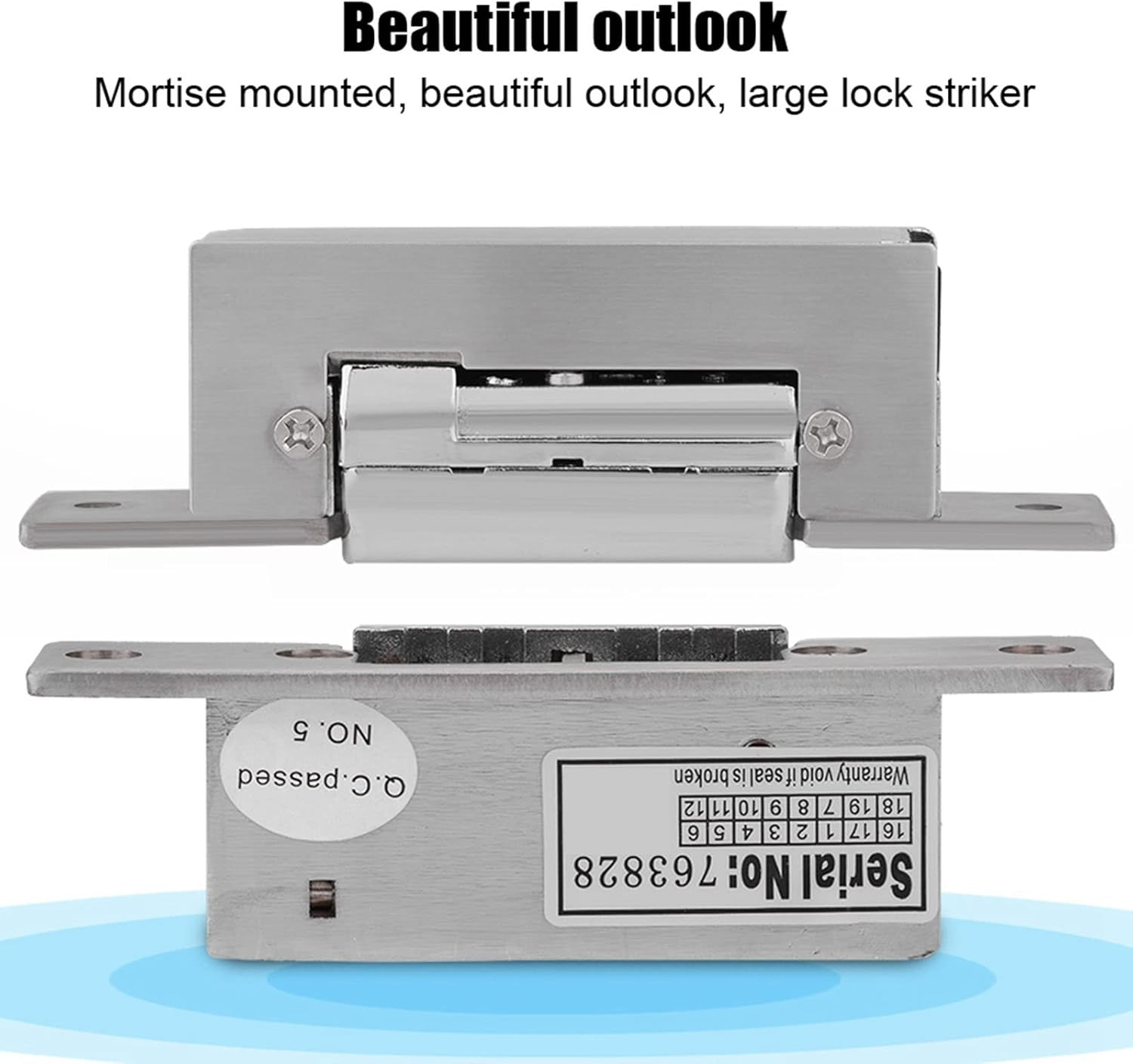 Electric Strike Door Lock, Adjustable Narrow Type Lock with Double Unlock Mode, Access Control, Embedded Installation, for Home Office Building image number 2