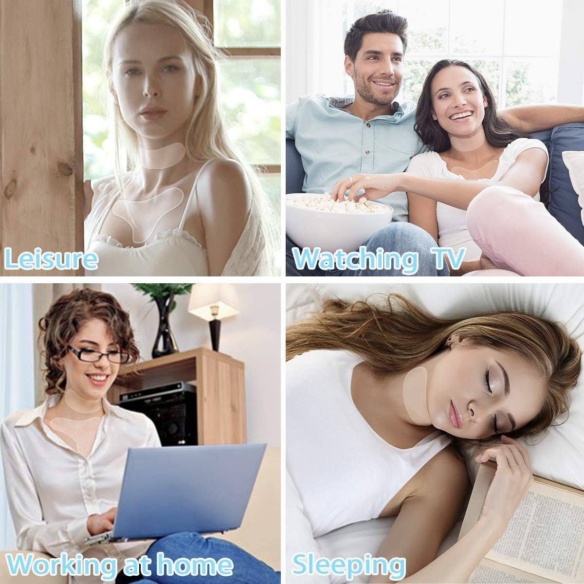 Neck Wrinkle Pads - Decollete anti Wrinkle Reusable and Silicone Neck Wrinkle Patches for Neck Wrinkles Treatment While Sleeping (1PC) image number 5