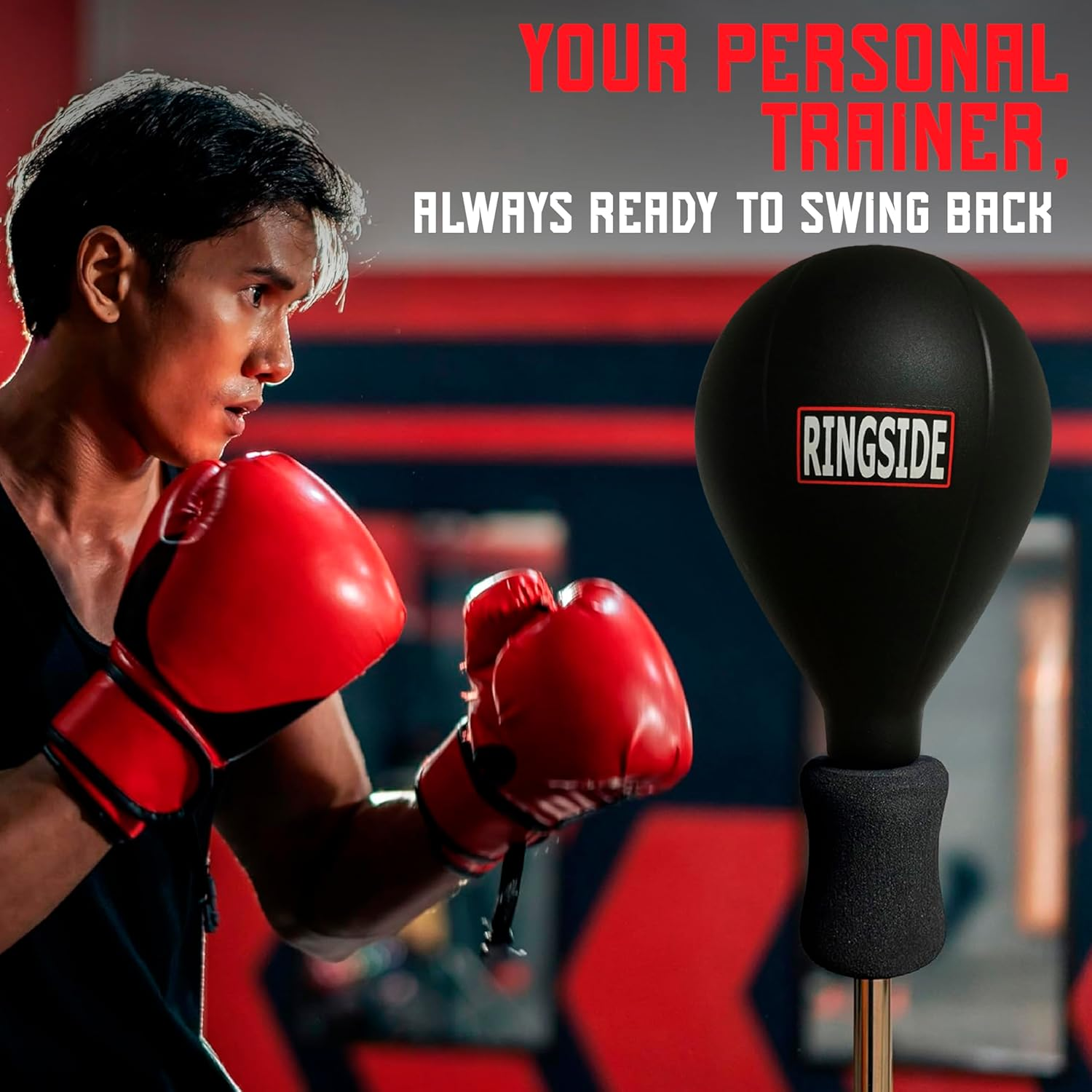 Ringside Cobra Reflex Boxing Punching Bag (New Version), Black image number 5