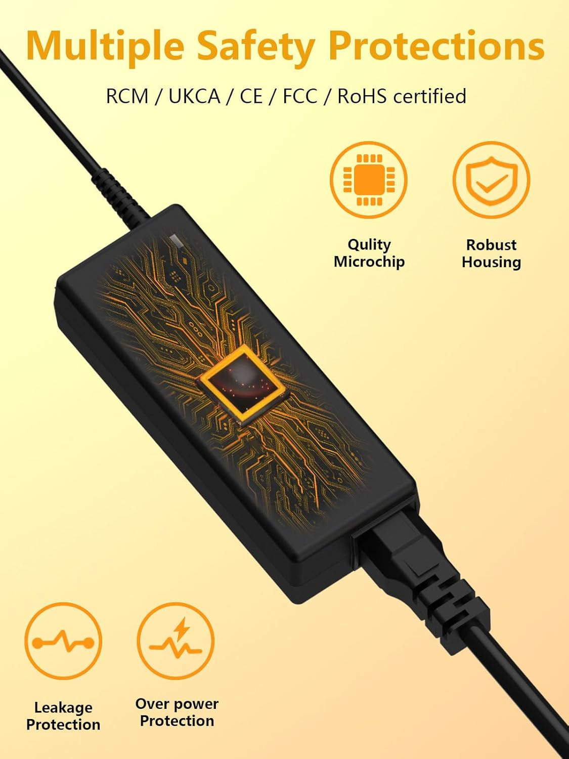 19V Monitor Power Cord AC Adapter Charger for LG Electronics 19" 20" 22" 23" 24" 27" 29" 32" 34" LED LCD Monitor Widescreen HD TV, Replacement Power Supply Compatible with Samsung S19B300NW S19B300 image number 4