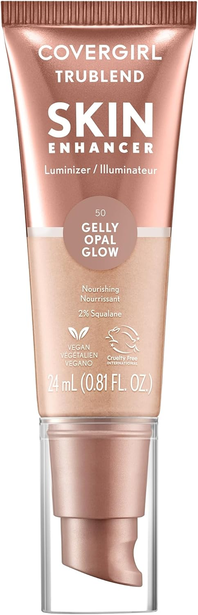 Covergirl Trublend Skin Enhancer, Opal Glow, Luminizer, Healthy-Looking Glow, Flexible Coverage, Clean & Vegan, Water-Based Formula, for All Skin Tones, 24Ml image number 4